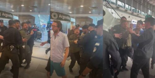 escracharon-a-grabois-en-ezeiza-y-lo-tuvo-que-frenar-la-policia-para-que-no-se-agarre-a-pinas
